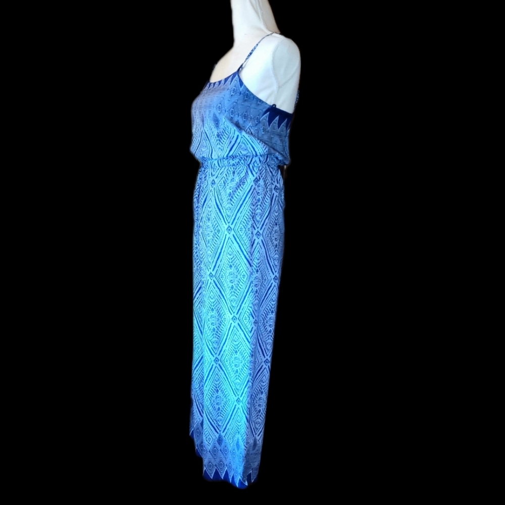 Blue Patterned Jumpsuit - Picture 3 of 10